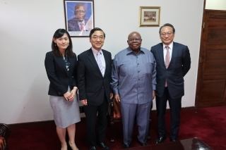 With President Mkapa
